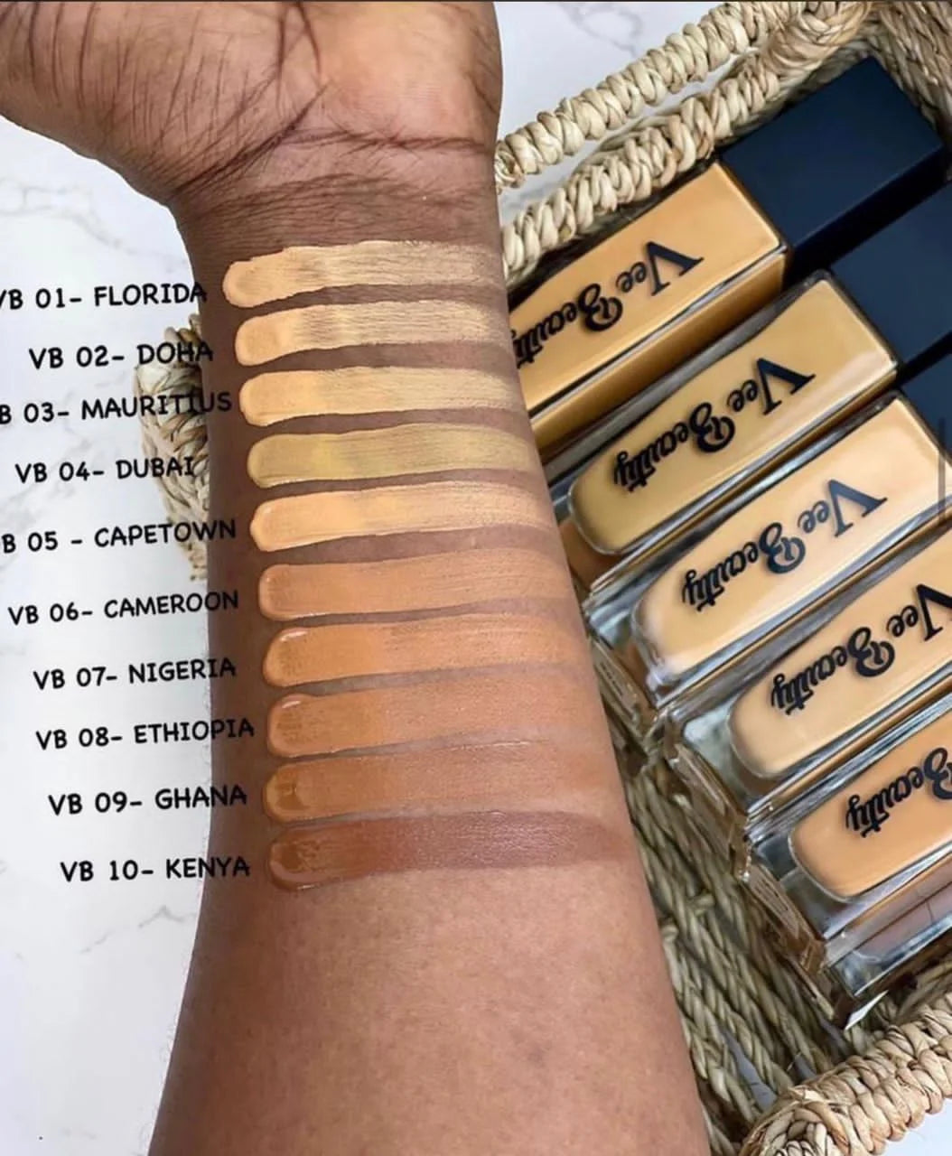 Vee Beauty Second Skin Foundation ( CHOCOLATE PIE )